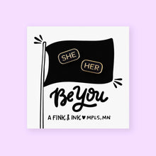 Load image into Gallery viewer, Mini Pronoun Enamel Pins