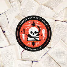 Load image into Gallery viewer, Horror Readers Society Vinyl Sticker