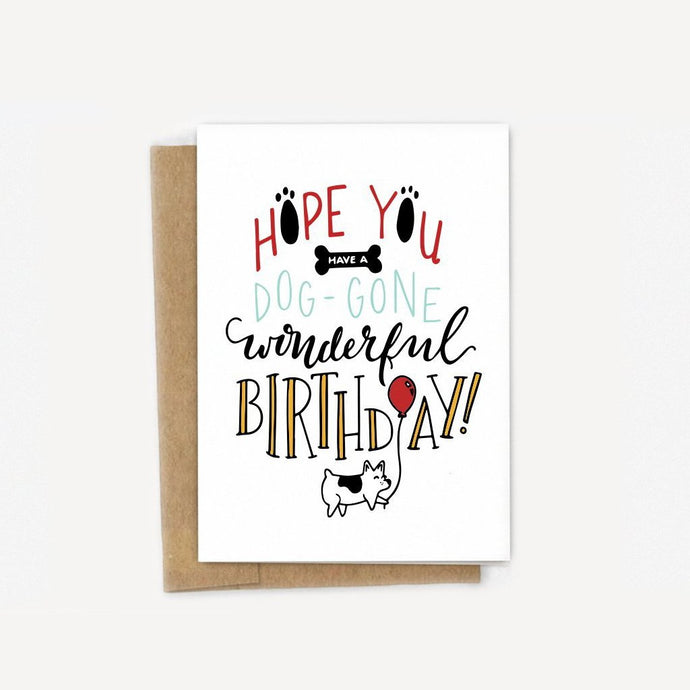 Dog-Gone Happy Birthday Card