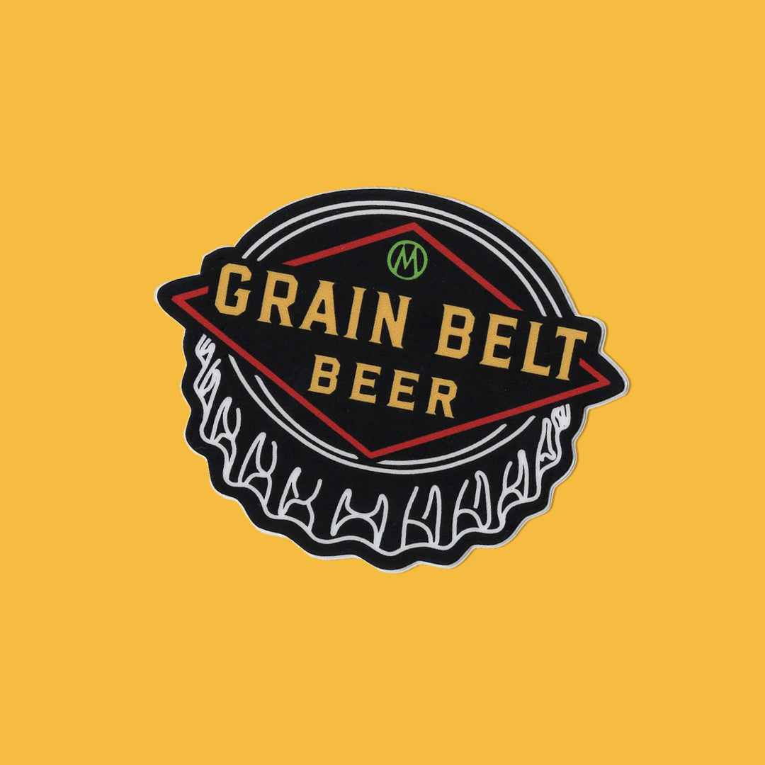 Minneapolis Grain Belt Neon Sign Sticker A Fink & Ink