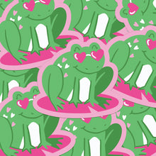 Load image into Gallery viewer, Groovy Frog Pink Sticker
