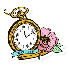 Load image into Gallery viewer, Ticked Off Pocket Watch Vinyl Stickers
