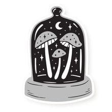 Load image into Gallery viewer, Midnight Menagerie Spooky Mushrooms Bell Jar Sticker