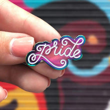Load image into Gallery viewer, Metallic Rainbow LGBTIA+ Pride Pins