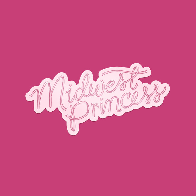 Midwest Princess Coquette Chappell Roan Inspired Vinyl Sticker