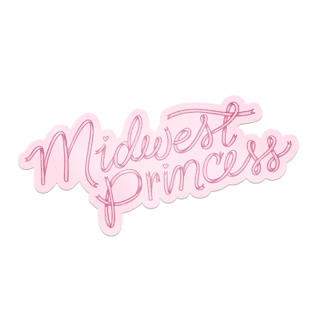 Midwest Princess Coquette Chappell Roan Inspired Vinyl Sticker
