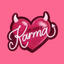 Load image into Gallery viewer, My Kink is Karma Devilish Heart - Chappell Roan Inspired Vinyl Sticker