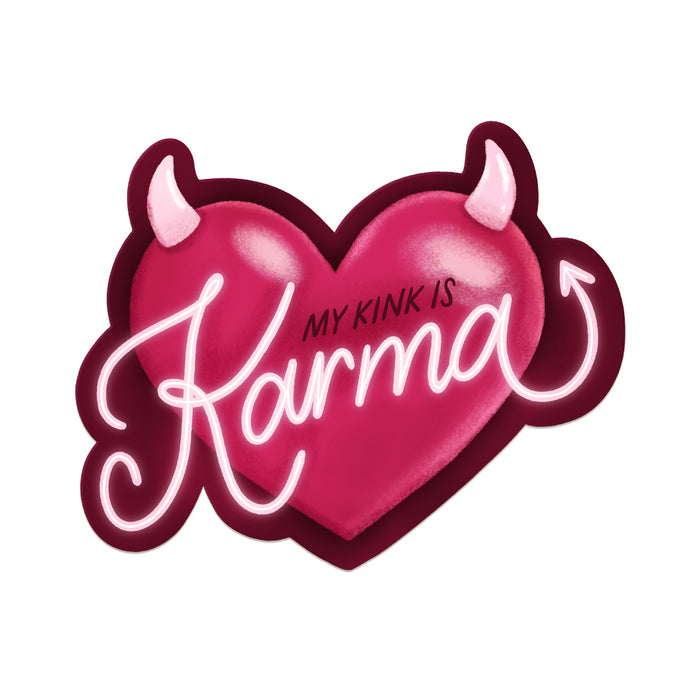 My Kink is Karma Devilish Heart - Chappell Roan Inspired Vinyl Sticker