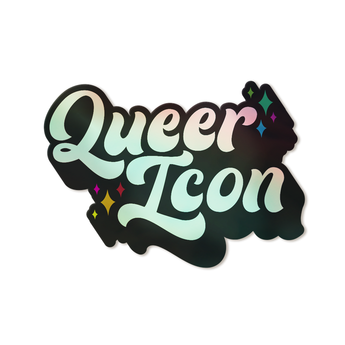 Queer Icon Holographic Vinyl Pride Sticker