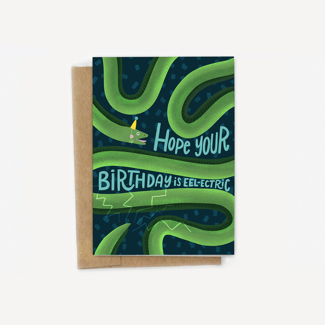Hope You're Birthday is Eel-ectric Card