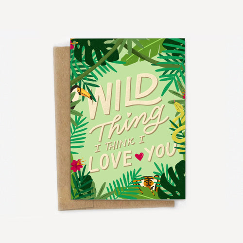 Wild Thing I Think I Love You Jungle Card