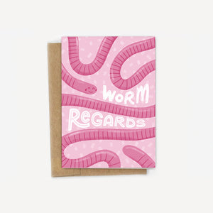 Worm Regards Thinking of You Card