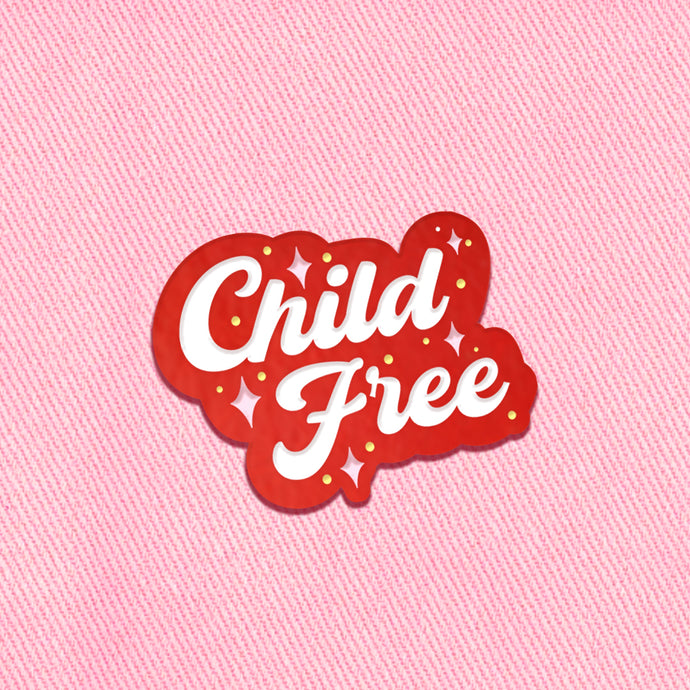 Retro Inspired Childfree Pin