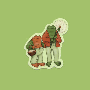 Frog and Toad Vinyl Sticker