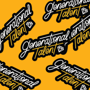 Generational Talent Vinyl Sticker