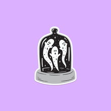 Load image into Gallery viewer, Midnight Menagerie Spooky Ghosts Bell Jar Sticker