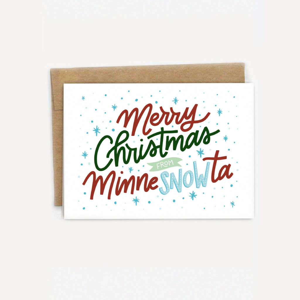 Merry Christmas from MinneSNOWta MN Holiday Card