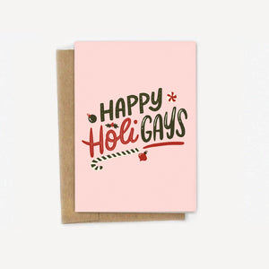 Happy HoliGAYS LGBTQIA+ Christmas Holiday Card