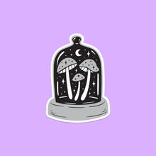 Load image into Gallery viewer, Midnight Menagerie Spooky Mushrooms Bell Jar Sticker