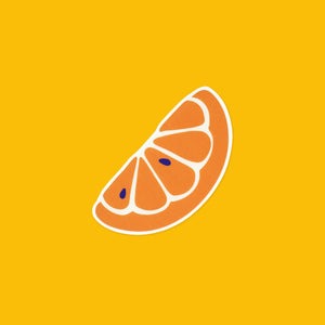 Orange Slice Vinyl Sticker