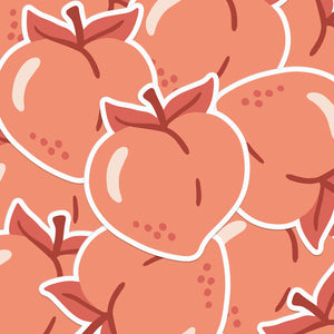 Juicy Peach Vinyl Sticker
