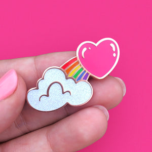 Cute Heart Rainbow - LGBTQIA+ Pride Pins