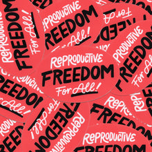 Load image into Gallery viewer, Reproductive Freedom for All Vinyl Stickers