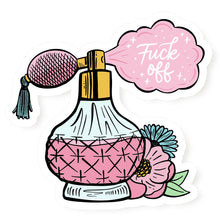 Load image into Gallery viewer, Fuck Off Perfume Bottle - Atomizer Vinyl Stickers