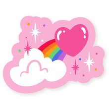 Load image into Gallery viewer, Rainbow Heart Vinyl Sticker