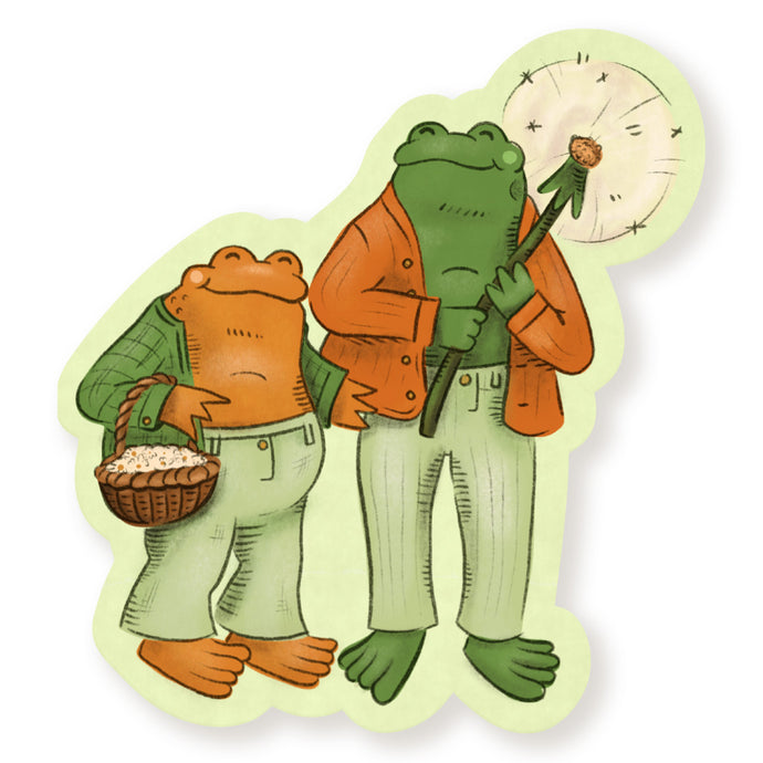 Frog and Toad Vinyl Sticker