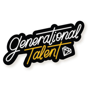 Generational Talent Vinyl Sticker