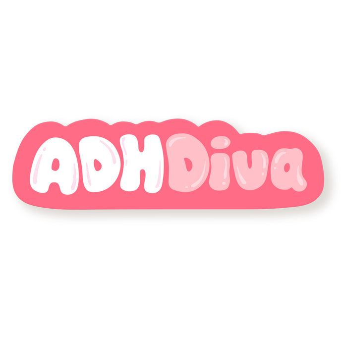 ADHDiva Pink Vinyl Sticker