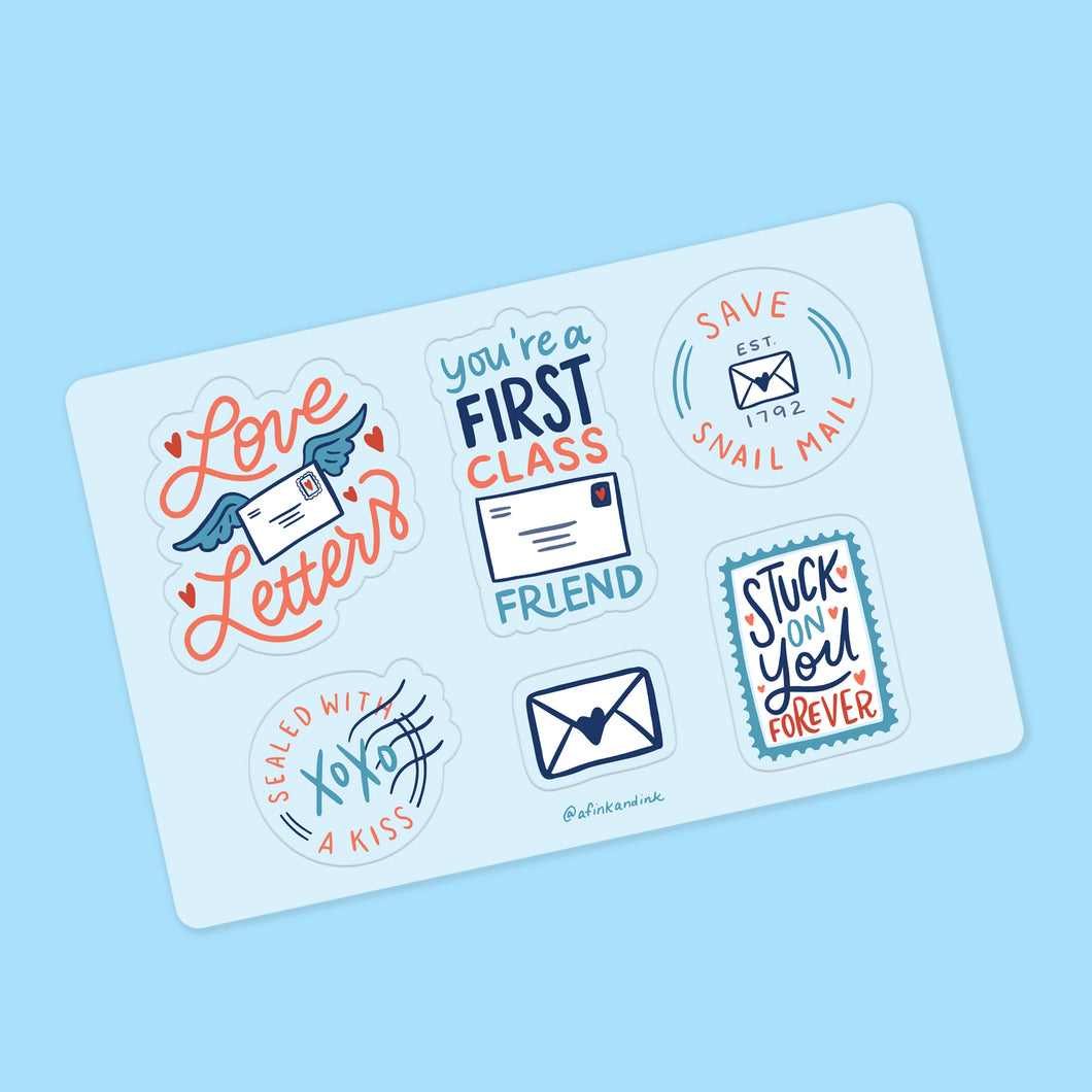 Save Snail Mail Vinyl Sticker Sheet