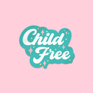 Retro Childfree Vinyl Sticker