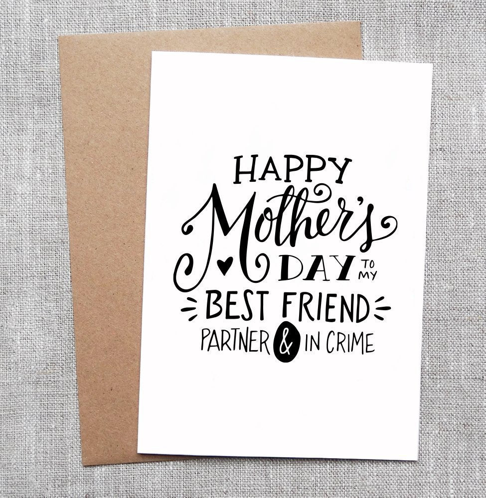 Mother's Day Partner in Crime Card