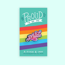 Load image into Gallery viewer, Metallic Rainbow LGBTIA+ Pride Pins